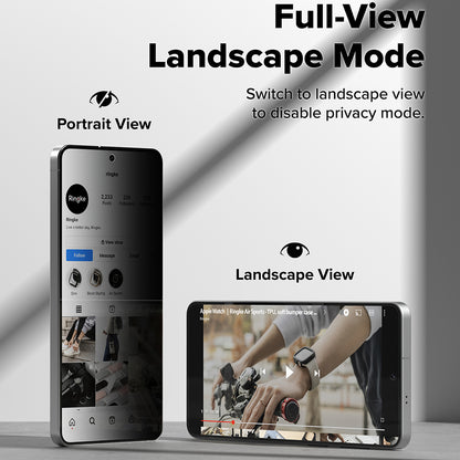 Pellicola Protettiva Schermo Ringke Easy Slide per Samsung Galaxy S26, Vetro Temperato, Full Glue, Set 2 pezzi, Nera