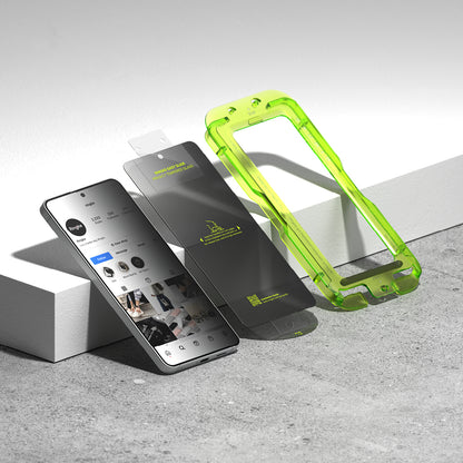 Pellicola Protettiva Schermo Ringke Easy Slide per Samsung Galaxy S26, Vetro Temperato, Full Glue, Set 2 pezzi, Nera