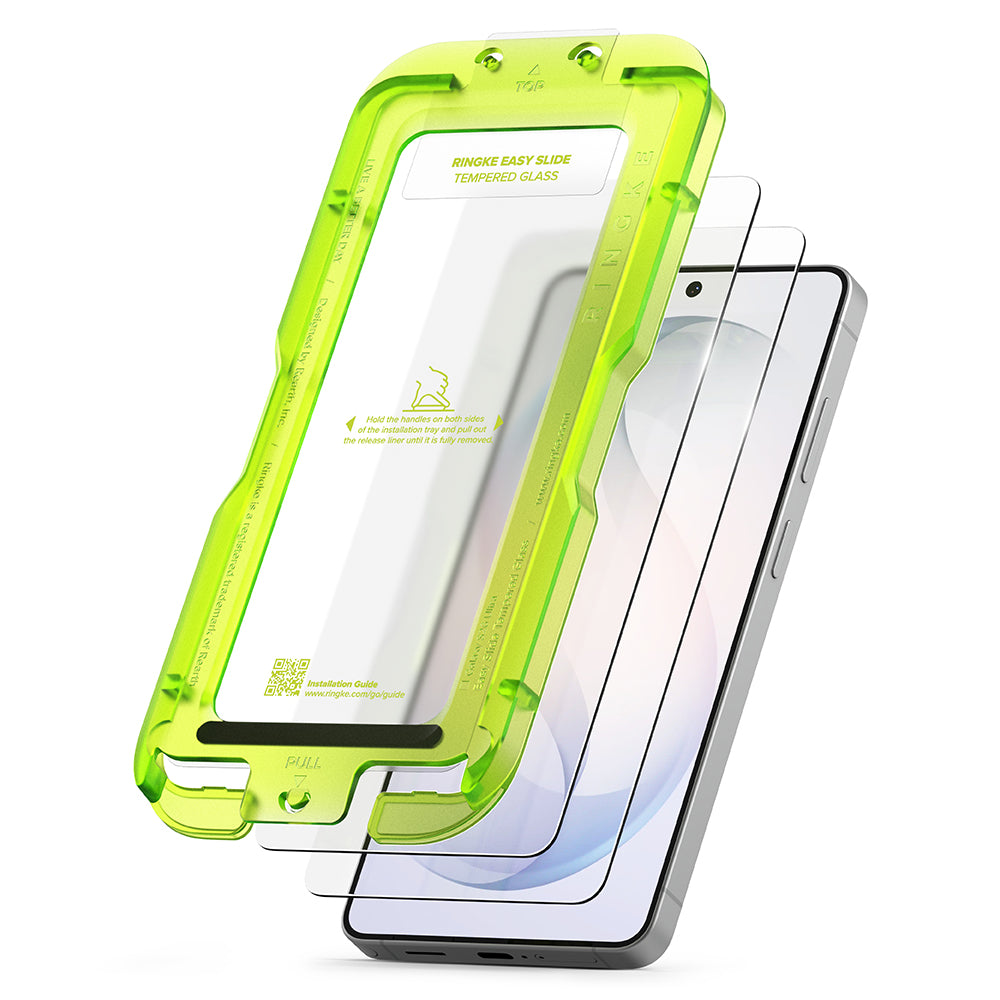 Pellicola Protettiva Schermo Ringke Easy Slide per Samsung Galaxy S26 Ultra S948, Vetro Temperato, Full Glue, Set 2 pezzi