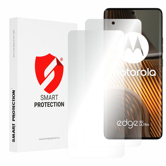 Pellicola protettiva per schermo Smart Protection Premium Classic per Motorola Edge 50 Ultra, plastica, set da 2 pezzi