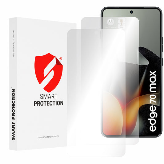 Pellicola protettiva per schermo Smart Protection Premium Classic per Motorola Edge 70 Max, plastica, set da 2 pezzi