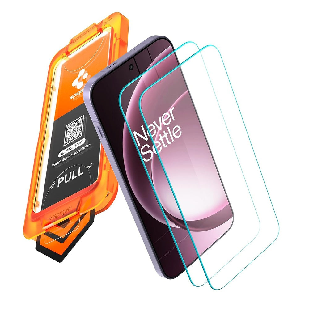 Pellicola protettiva per schermo Spigen GlastR AlignMaster S per OnePlus 15, Vetro temperato, Full Glue, Set 2 pezzi AGL11333