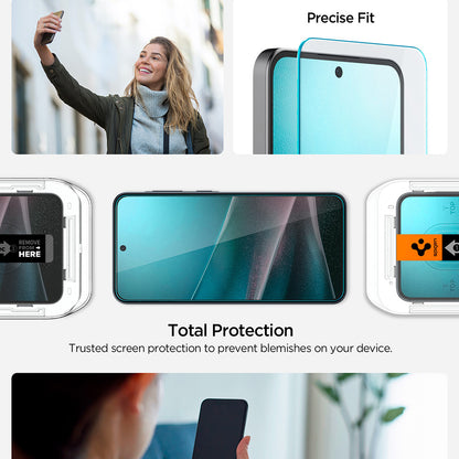 Pellicola protettiva per schermo Spigen GlastR EZ FIT HD per Samsung Galaxy A37 5G / A36 A366, Vetro temperato, Full Glue AGL11365