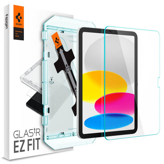 Pellicola protettiva per schermo Spigen GlastR EZ FIT per Apple iPad (2025) / (2022), Vetro temperato, Full Glue AGL05554