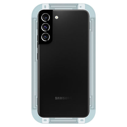 Pellicola protettiva per schermo Spigen GlastR EZ FIT per Samsung Galaxy S22 5G S901, Vetro temperato, Full Glue, Set 2 pezzi AGL04151