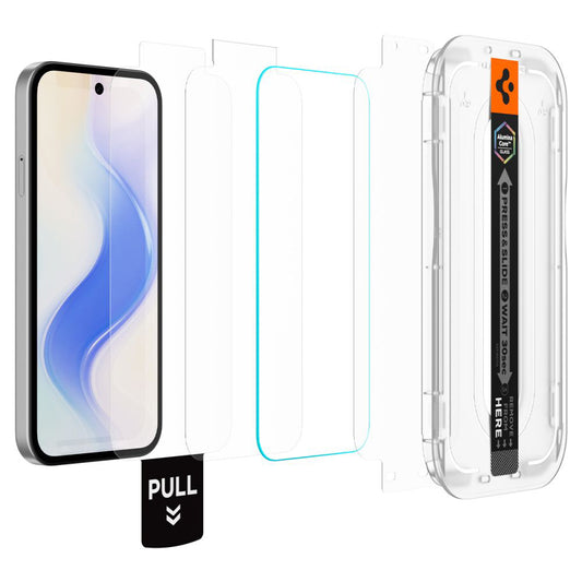Pellicola Protettiva Schermo Spigen GlastR EZ FIT Pro HD per Google Pixel 10a, Vetro Temperato, Full Glue, Set 2 pezzi AGL11364