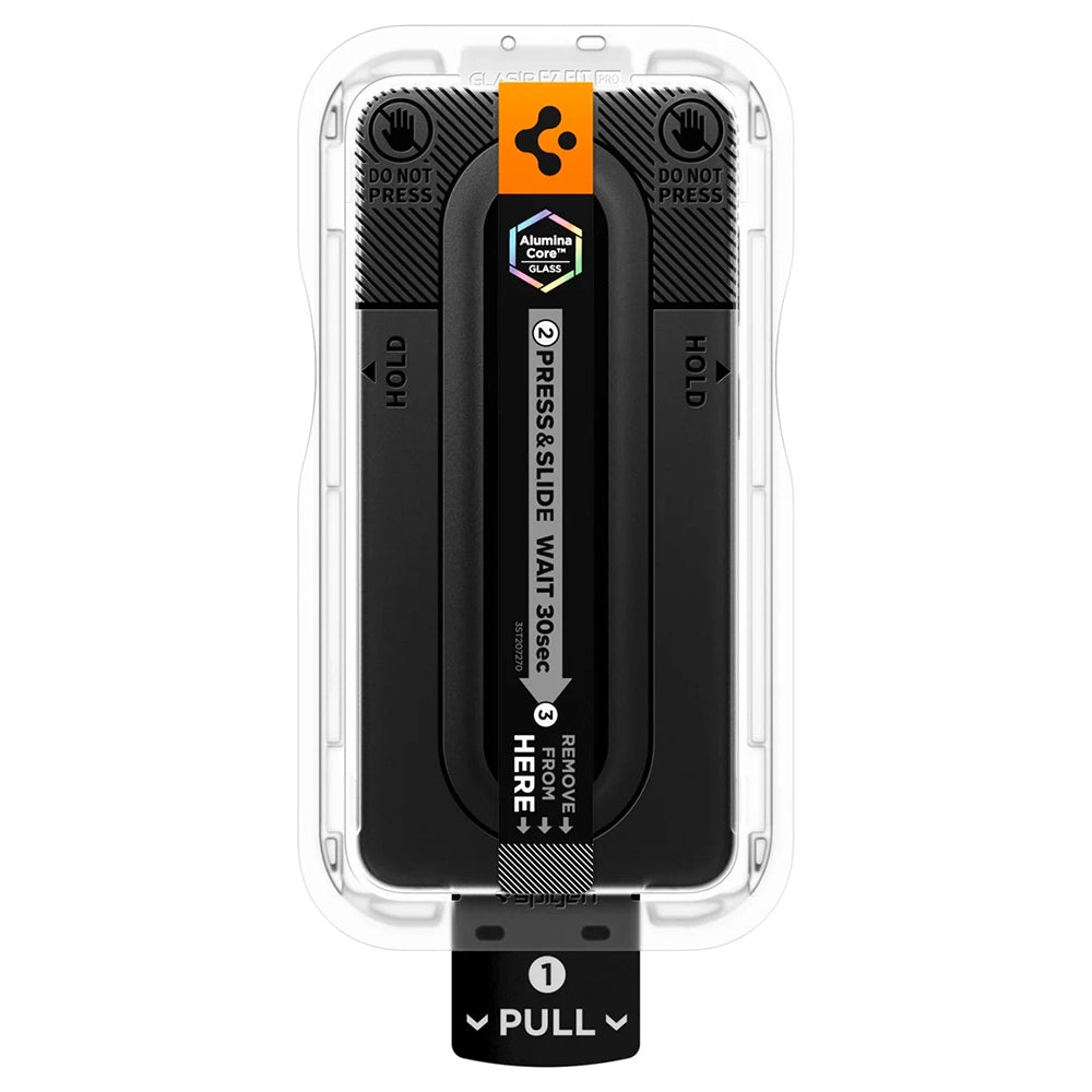 Pellicola protettiva per schermo Spigen GlastR EZ FIT Pro HD per Samsung Galaxy S26 FE S741, Vetro temperato, Full Glue AGL11996