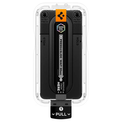 Pellicola protettiva per schermo Spigen GlastR EZ FIT Pro HD per Samsung Galaxy S26 FE S741, Vetro temperato, Colla completa, Set 2 pezzi AGL11811