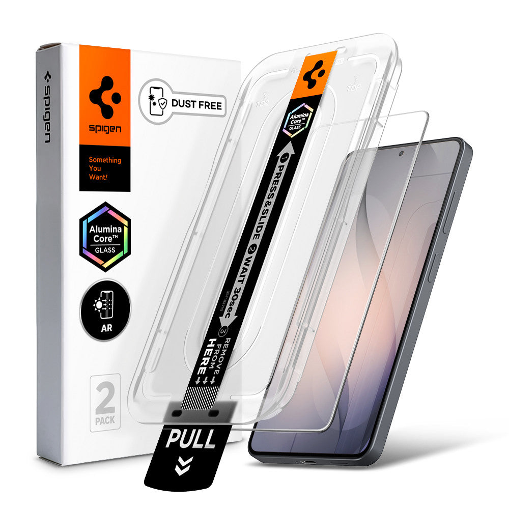 Pellicola Protettiva Schermo Spigen GlastR EZ FIT Pro HD (Anti-Riflesso) per Samsung Galaxy S26 Plus S947, Vetro Temperato, Full Glue, Set 2 pezzi