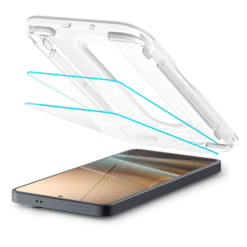 Pellicola Protettiva Schermo Spigen GlastR EZ FIT Pro HD (Anti-Riflesso) per Samsung Galaxy S26 Plus S947, Vetro Temperato, Full Glue, Set 2 pezzi