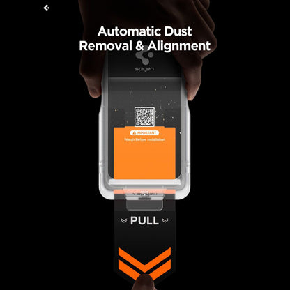 Pellicola Protettiva Schermo Spigen GlastR EZ FIT Pro HD per Samsung Galaxy S26 S942, Vetro Temperato, Full Glue AGL11097