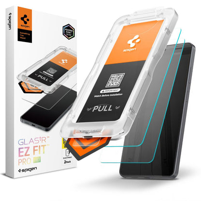 Pellicola Protettiva Schermo Spigen GlastR EZ FIT Pro HD per Samsung Galaxy S26 Ultra S948, Vetro Temperato, Full Glue, Set 2 pezzi AGL11072