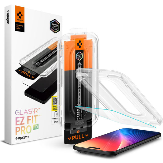 Pellicola Protettiva Schermo Spigen GlastR EZ FIT Pro per Apple iPhone 17 Air, Vetro Temperato, Full Glue