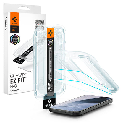 Pellicola protettiva per schermo Spigen GlastR EZ FIT Pro per Google Pixel 11 Pro / 11, Vetro temperato, Full Glue, Set 2 pezzi AGL11480