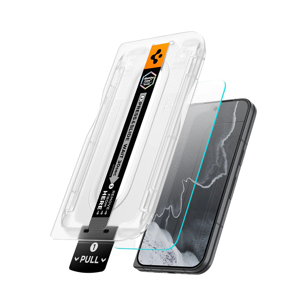 Pellicola protettiva per schermo Spigen GlastR EZ FIT Pro per Google Pixel 11 Pro Fold, Vetro temperato, Full Glue, Set 2 pezzi AGL11490