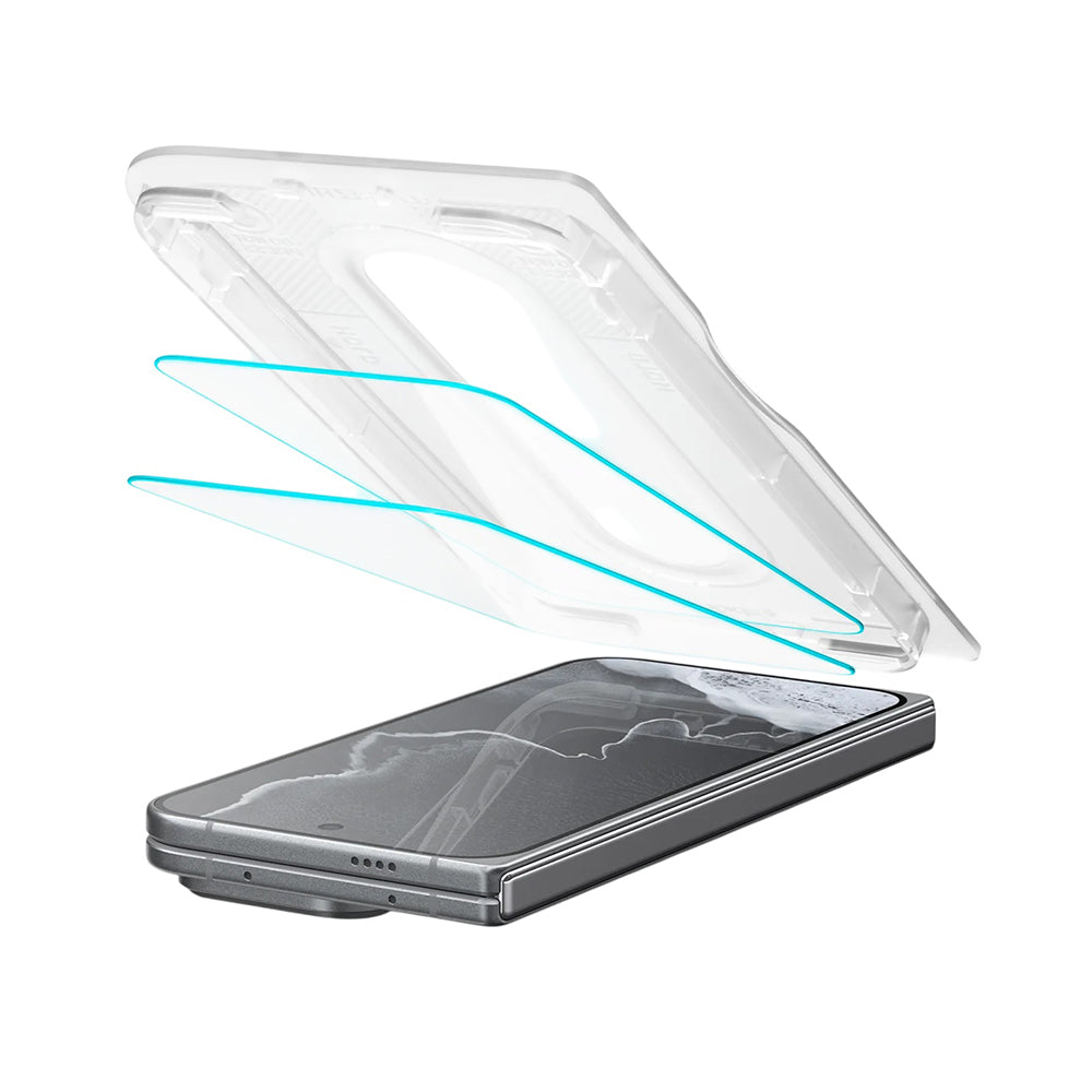 Pellicola protettiva per schermo Spigen GlastR EZ FIT Pro per Google Pixel 11 Pro Fold, Vetro temperato, Full Glue, Set 2 pezzi AGL11490