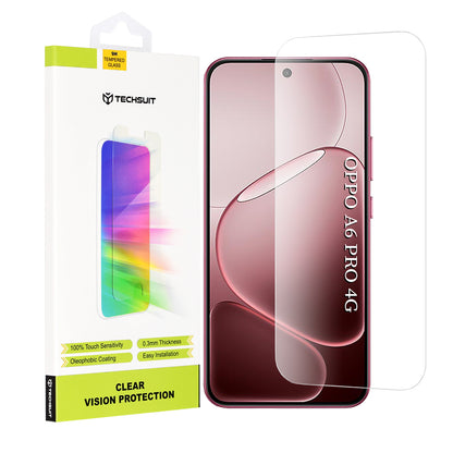 Pellicola protettiva per schermo Techsuit Clear Vision per Oppo A6 Pro 5G / A6 Pro 4G, Vetro Temperato, Full Glue