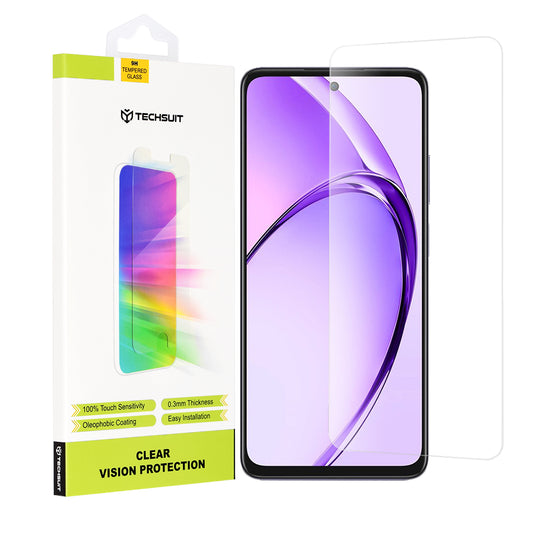 Pellicola protettiva per schermo Techsuit Clear Vision per Oppo A80, vetro temperato, Full Glue