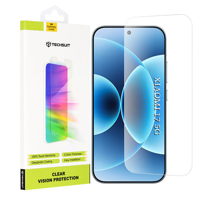 Pellicola protettiva Schermo Techsuit Clear Vision per Xiaomi 17, Vetro Temperato, Full Glue