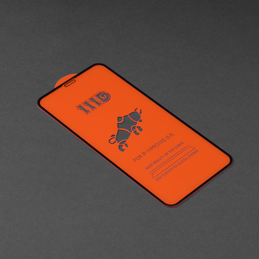 Pellicola protettiva per schermo Techsuit per Apple iPhone 11 Pro / XS / X, Vetro Temperato, Full Glue, 111D, Nero