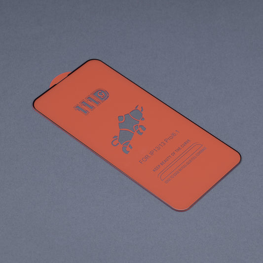 Pellicola protettiva per schermo Techsuit per Apple iPhone 14 Plus / 13 Pro Max, Vetro temperato, Full Glue, 111D, Nero