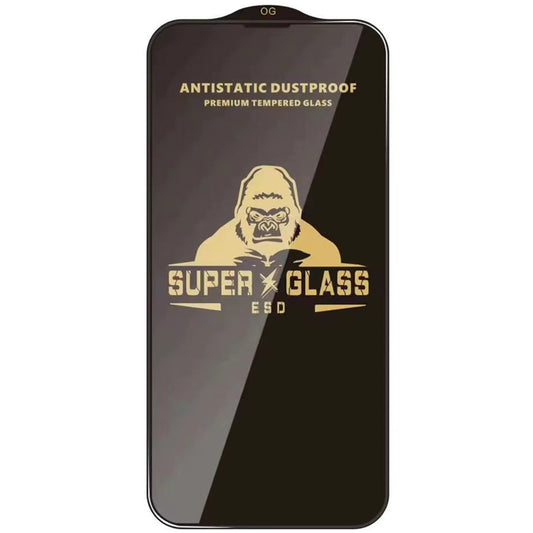 Pellicola protettiva per schermo Techsuit per Apple iPhone 18 Pro, Vetro temperato, Full Glue, Nero