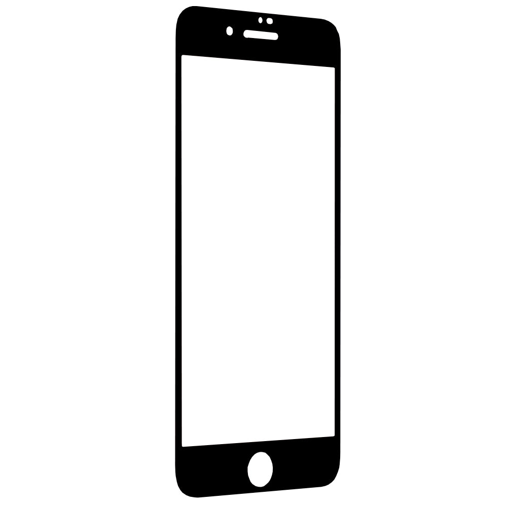 Pellicola Protettiva per Schermo Techsuit per Apple iPhone SE (2022) / SE (2020) / 8 / 7, Vetro Temperato, Full Glue, 111D, Nero