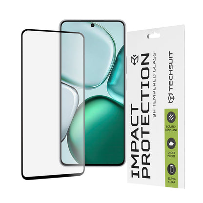 Techsuit Screen Protector Film for Honor X9c Smart, Tempered Glass, Full Glue, 111D, Black