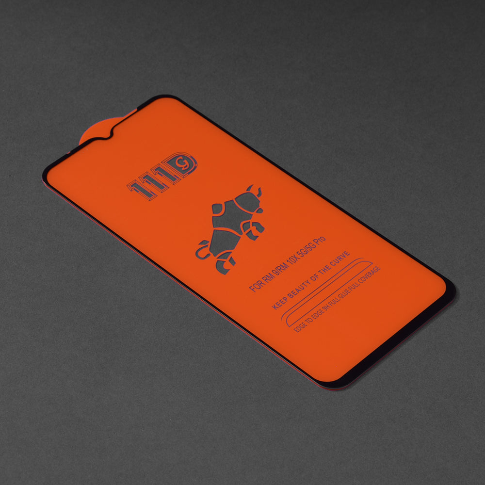 Pellicola protettiva per schermo Techsuit per Motorola Moto E22i / E22, Vetro temperato, Full Glue, 111D, Nero
