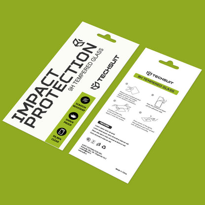 Pellicola protettiva schermo Techsuit per Motorola Moto G06 Power / G06, Vetro Temperato, Full Glue, 111D