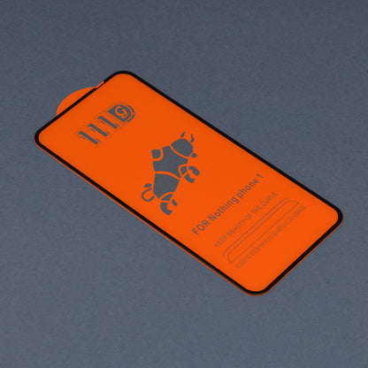 Pellicola protettiva per schermo Techsuit per Nothing Phone (1), Vetro temperato, Full Glue, 111D, Nero