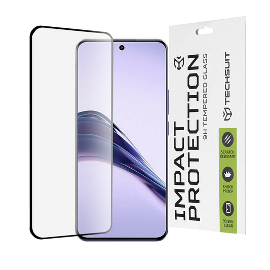 Pellicola protettiva per schermo Techsuit per Realme 13 Pro / 13 Pro+, Vetro temperato, Full Glue, 111D, Nera