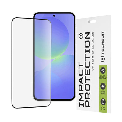 Pellicola protettiva per schermo Techsuit per Samsung Galaxy A56 A566 / A36 A366, Vetro temperato, Full Glue, 111D, Nero