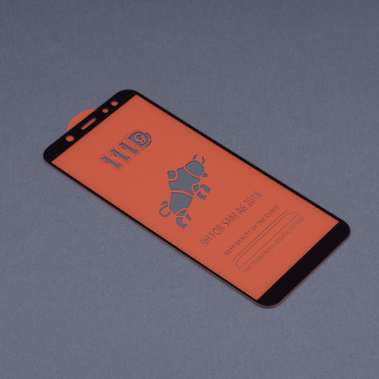 Pellicola protettiva per schermo Techsuit per Samsung Galaxy A6 Plus (2018) A605, Vetro Temperato, Full Glue, 111D, Nero