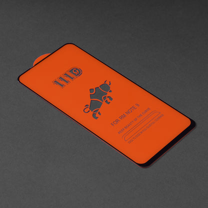 Pellicola Protettiva Schermo Techsuit per Xiaomi Redmi Note 9 / 10X 4G, Vetro Temperato, Full Glue, 111D, Nero