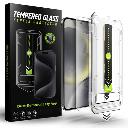 Pellicola protettiva per schermo Techsuit TitanGlass CrystalHD per Samsung Galaxy S25 S931 / S24 S921, Vetro temperato, Full Glue