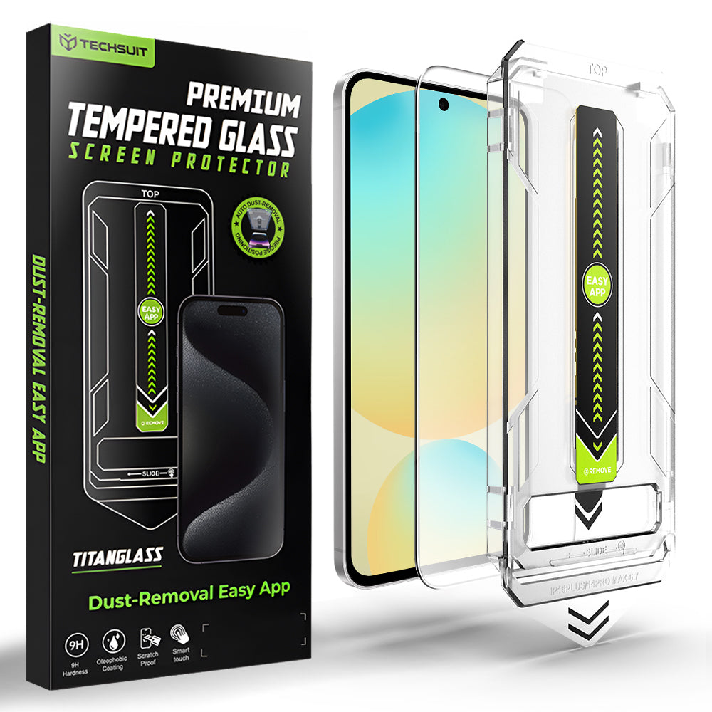 Pellicola protettiva per schermo Techsuit TitanGlass CrystalHD per Samsung Galaxy A56 A566 / S24 FE S721, Vetro temperato, Full Glue