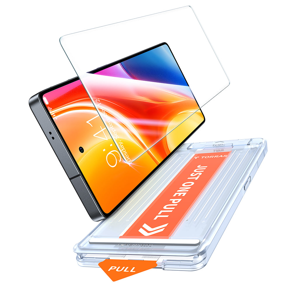 Torras GlassGo Install Master Screen Protector for Samsung Galaxy S25 Ultra S938, Tempered Glass, Full Glue