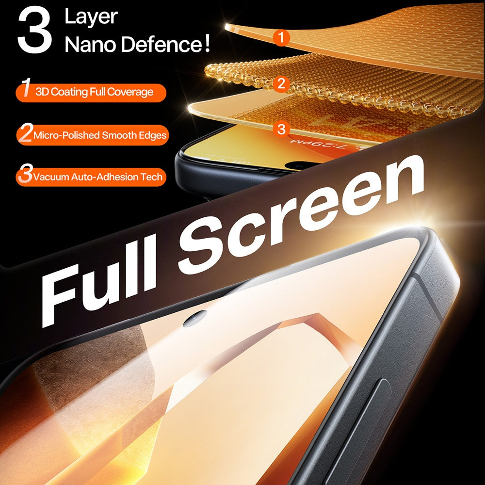 Pellicola Protettiva Schermo Torras GlassGo Install Master per Samsung Galaxy S26 Plus S947, Vetro Temperato, Full Glue, Trasparente