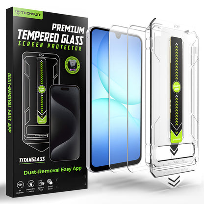 Pellicola protettiva Techsuit TitanGlass CrystalHD per Samsung Galaxy A17 5G / A16 5G A166 / A16 4G A165, Vetro Temperato, Set 2 pezzi