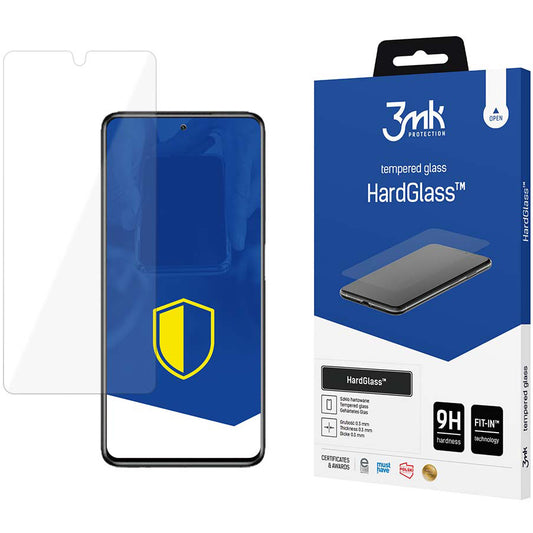 Pellicola protettiva per schermo 3MK HardGlass per Samsung Galaxy S23 S911, Vetro temperato, Full Glue