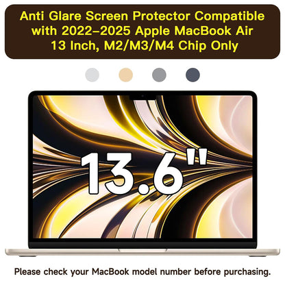 Pellicola Protettiva Schermo Opaca Anti Luce Blu Techsuit VisionProX per Apple MacBook Air M3 13 pollici (2024), Plastica