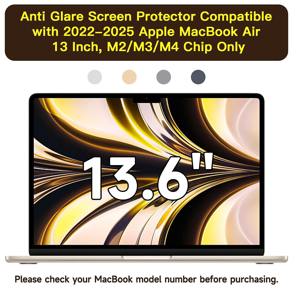 Pellicola Protettiva Schermo Opaca Anti Luce Blu Techsuit VisionProX per Apple MacBook Air M4 13 pollici (2025), Plastica