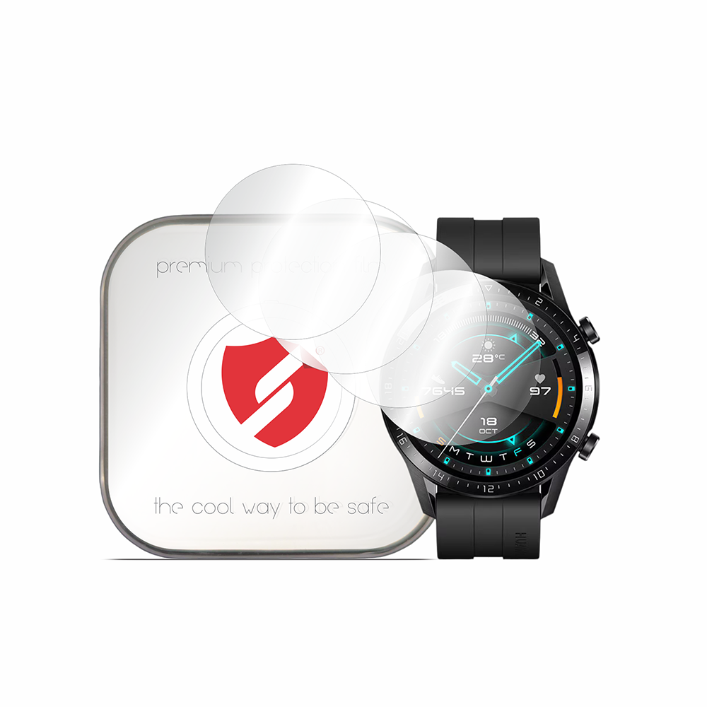 Pellicola Protettiva Smart Protection Premium Classic per Huawei Watch GT 2 46mm, Set da 4 pezzi, Plastica