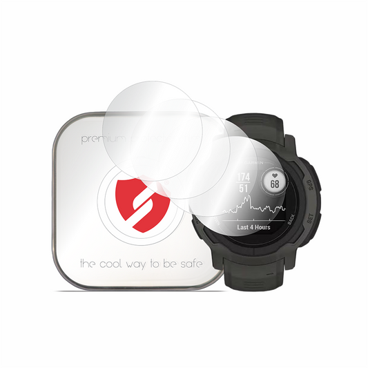 Pellicola Protettiva Smart Protection Premium Classic per Garmin Instinct 2, Set da 4 pezzi, Plastica