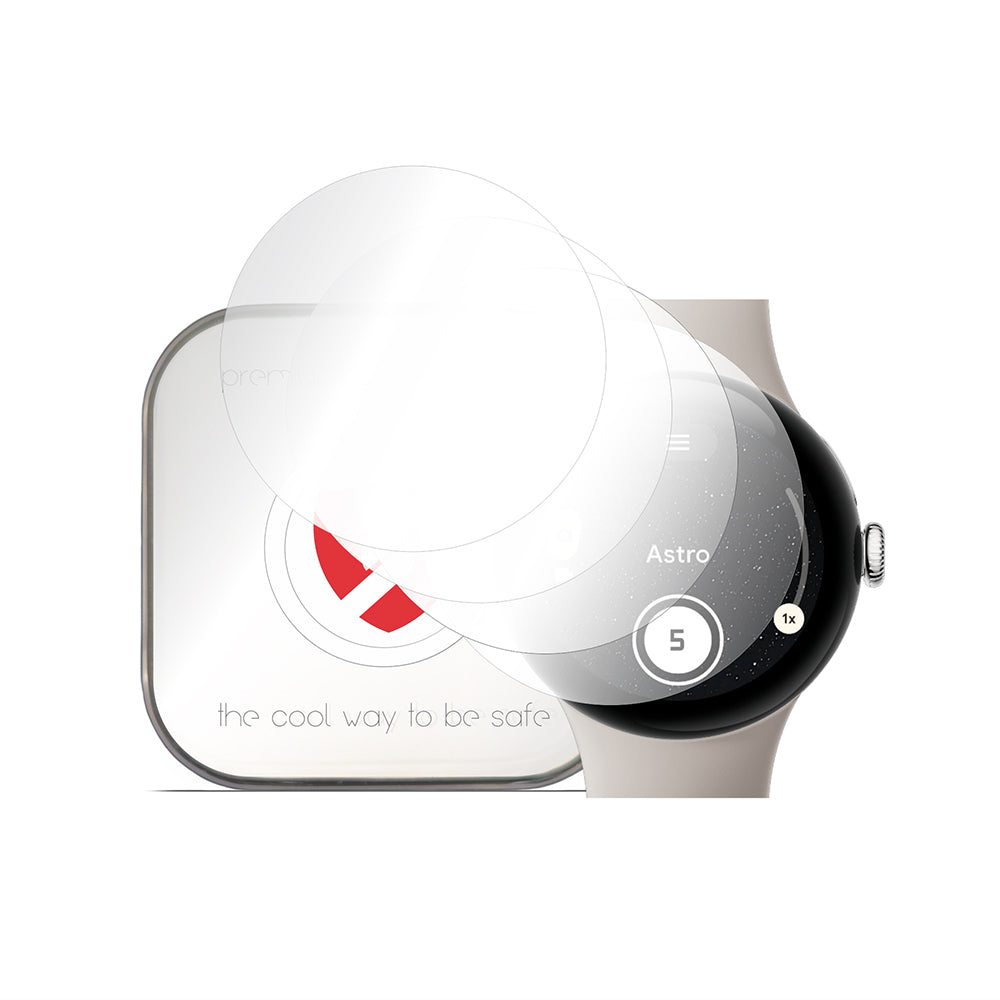 Pellicola Protettiva Smart Protection Premium Classic per Google Pixel Watch 4 45mm, Set 4 pezzi, Plastica