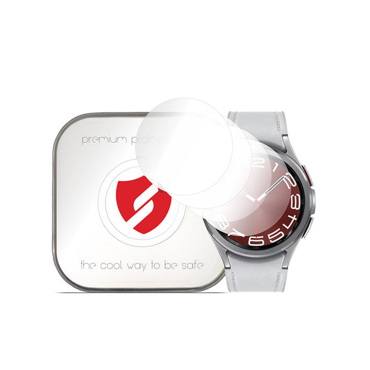 Pellicola Protettiva Smart Protection Premium Classic per Samsung Galaxy Watch6 Classic 43mm, Set da 4 pezzi, Plastica