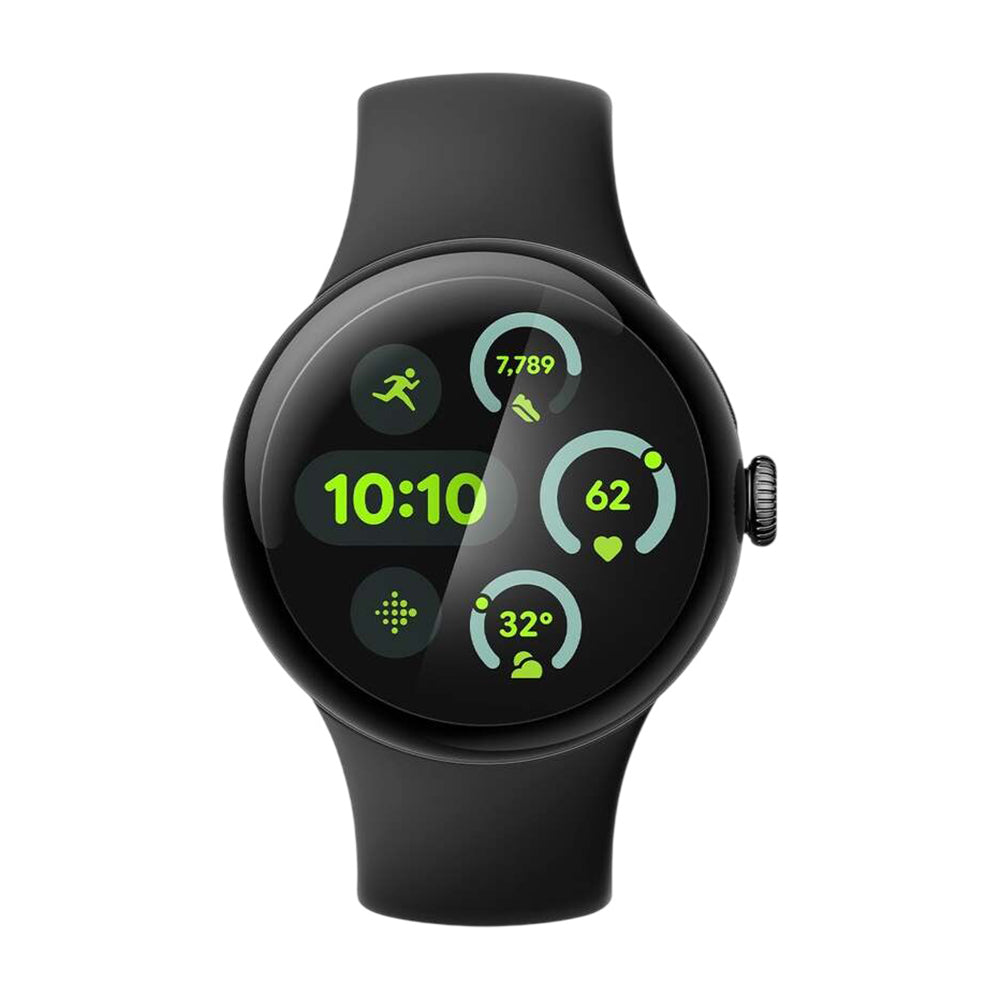 Pellicola Protettiva Spigen Elite Shield EZ FIT per Google Pixel Watch 45mm Series, Set 2 pezzi, Vetro Temperato, Trasparente AFL08525