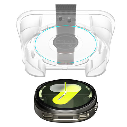 Pellicola Protettiva Spigen GlastR EZ FIT per Samsung Galaxy Watch8 44mm, Set 2 pezzi, Vetro Temperato AGL09874