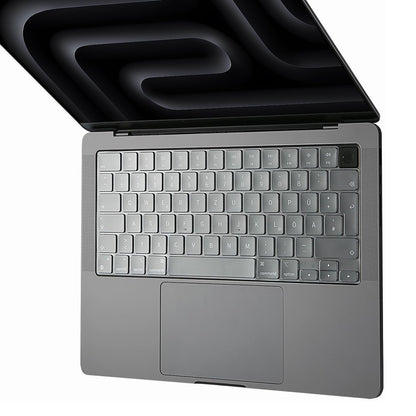 Custodia Protettiva per Tastiera Techsuit PureTypeX per Apple MacBook Pro 14 (2021 - 2024) / Air 13 (2022 - 2025) / Air 15 (2022 - 2025), Trasparente